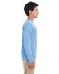 UltraClub Youth Cool & Dry Performance Long-Sleeve Top columbia blue ModelSide