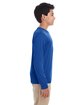UltraClub Youth Cool & Dry Performance Long-Sleeve Top royal ModelSide