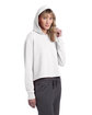 Alternative Ladies' Cropped Pullover Hooded Sweatshirt ivory ModelQrt
