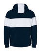 J America Men's Varsity Pullover Hooded Sweatshirt navy ModelBack