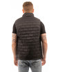 Burnside Adult Box Quilted Puffer Vest black ModelBack