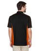 North End Men's Fuse Colorblock Twill Shirt black/ orange ModelBack
