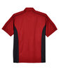 North End Men's Fuse Colorblock Twill Shirt classic red/ blk FlatBack