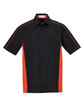 North End Men's Fuse Colorblock Twill Shirt black/ orange OFFront