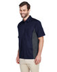 North End Men's Fuse Colorblock Twill Shirt clasc navy/ crbn ModelQrt