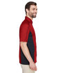 North End Men's Fuse Colorblock Twill Shirt classic red/ blk ModelSide