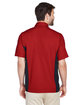 North End Men's Tall Fuse Colorblock Twill Shirt classic red/ blk ModelBack