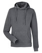 J America Unisex Pigment Dyed Fleece Hooded Sweatshirt lead OFFront