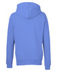 J America Unisex Pigment Dyed Fleece Hooded Sweatshirt regatta OFBack