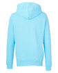 J America Unisex Pigment Dyed Fleece Hooded Sweatshirt capri OFBack