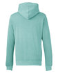 J America Unisex Pigment Dyed Fleece Hooded Sweatshirt marine OFBack