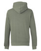 J America Unisex Pigment Dyed Fleece Hooded Sweatshirt spruce OFBack