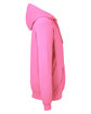 J America Unisex Pigment Dyed Fleece Hooded Sweatshirt paradise pink OFSide