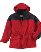 North End Adult 3-in-1 Two-Tone Parka molten red OFFront