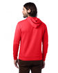 Alternative Adult Eco Cozy Fleece Pullover Hooded Sweatshirt APPLE RED ModelBack