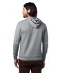 Alternative Adult Eco Cozy Fleece Pullover Hooded Sweatshirt heather grey ModelBack