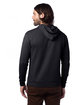 Alternative Adult Eco Cozy Fleece Pullover Hooded Sweatshirt black ModelBack