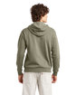 Alternative Adult Eco Cozy Fleece Pullover Hooded Sweatshirt military ModelBack