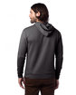 Alternative Adult Eco Cozy Fleece Pullover Hooded Sweatshirt dark heathr grey ModelBack