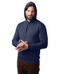 Alternative Adult Eco Cozy Fleece Pullover Hooded Sweatshirt midnight navy ModelQrt