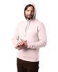 Alternative Adult Eco Cozy Fleece Pullover Hooded Sweatshirt faded pink ModelQrt