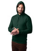 Alternative Adult Eco Cozy Fleece Pullover Hooded Sweatshirt varsity green ModelQrt