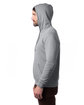 Alternative Adult Eco Cozy Fleece Pullover Hooded Sweatshirt heather grey ModelSide