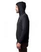 Alternative Adult Eco Cozy Fleece Pullover Hooded Sweatshirt BLACK ModelSide