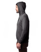 Alternative Adult Eco Cozy Fleece Pullover Hooded Sweatshirt dark heathr grey ModelSide