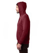 Alternative Adult Eco Cozy Fleece Pullover Hooded Sweatshirt currant ModelSide