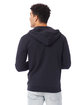 Alternative Unisex Eco-Cozy Fleece Zip Hooded Sweatshirt black ModelBack