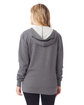 Alternative Unisex Eco-Cozy Fleece Zip Hooded Sweatshirt dark heathr grey ModelBack