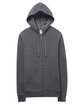 Alternative Unisex Eco-Cozy Fleece Zip Hooded Sweatshirt dark heathr grey FlatFront