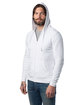 Alternative Unisex Eco-Cozy Fleece Zip Hooded Sweatshirt white ModelSide
