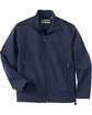 North End Men's Three-Layer Fleece Bonded Performance Soft Shell Jacket midnight navy OFFront