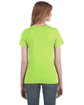Anvil Ladies' Lightweight T-Shirt NEON GREEN ModelBack