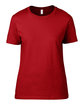 Gildan Ladies' Lightweight T-Shirt TRUE RED FlatFront