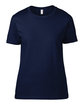 Gildan Ladies' Lightweight T-Shirt NAVY FlatFront