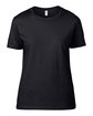Gildan Ladies' Lightweight T-Shirt BLACK OFFront