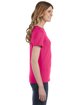 Gildan Ladies' Lightweight T-Shirt HOT PINK ModelSide