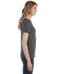 Gildan Ladies' Lightweight T-Shirt CHARCOAL ModelSide