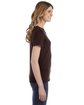 Gildan Ladies' Lightweight T-Shirt CHOCOLATE ModelSide