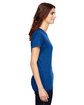 Gildan Ladies' Lightweight T-Shirt NEON BLUE ModelSide