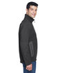 North End Men's Three-Layer Fleece Bonded Soft Shell Technical Jacket GRAPHITE ModelSide