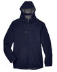 North End Men's Glacier Insulated Three-Layer Fleece Bonded Soft Shell Jacket with Detachable Hood CLASSIC NAVY FlatFront