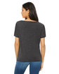 Bella + Canvas Ladies' Slouchy V-Neck T-Shirt dark gry heather ModelBack