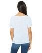 Bella + Canvas Ladies' Slouchy V-Neck T-Shirt blue marble ModelBack