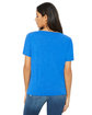 Bella + Canvas Ladies' Slouchy V-Neck T-Shirt tr royal triblnd ModelBack