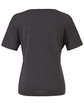 Bella + Canvas Ladies' Slouchy V-Neck T-Shirt dark gry heather FlatBack