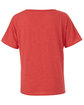 Bella + Canvas Ladies' Slouchy V-Neck T-Shirt red triblend OFBack